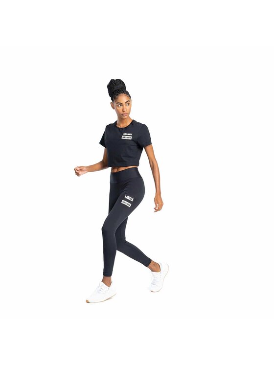 LaBellaMafia LaBellaMafia Top LABELLAMAFIA CROPPED GO ON BLACK Czarny Regular Fit