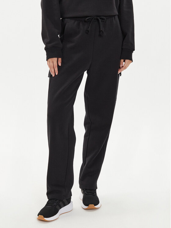 adidas Pantaloni da tuta ALL SZN Fleece Cargo IW1215 Nero Loose Fit, taglia : M