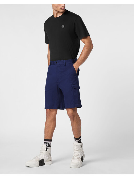 PHILIPP PLEIN PHILIPP PLEIN Pantaloncini 9389 Celeste Regular Fit