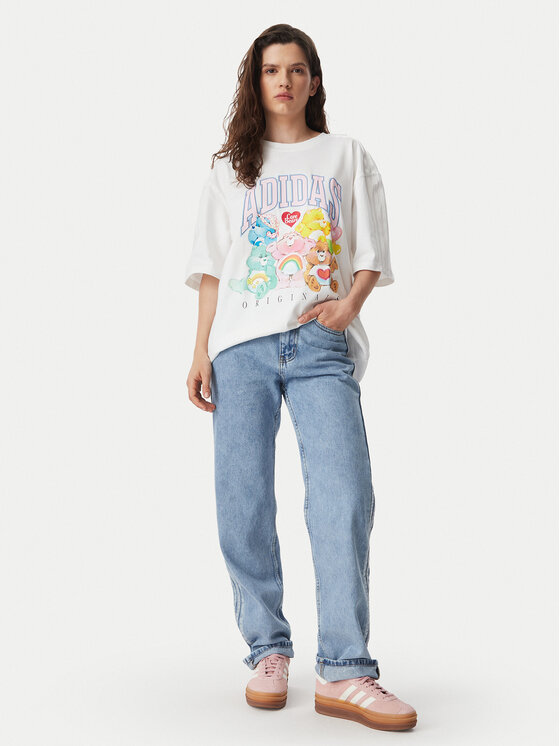 adidas adidas Majica Care Bears KR1480 Bela Oversize