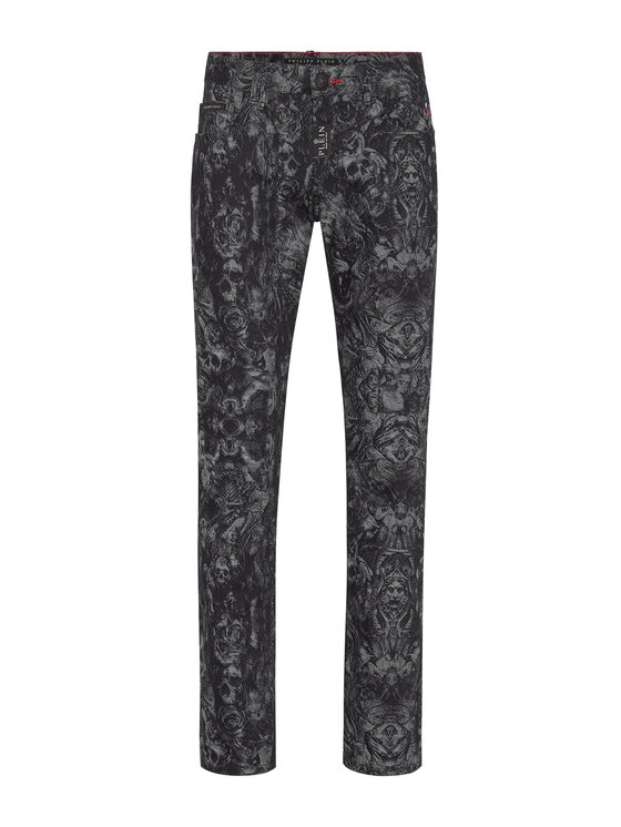 PHILIPP PLEIN PHILIPP PLEIN Jeansy 579 Černá Straight Leg