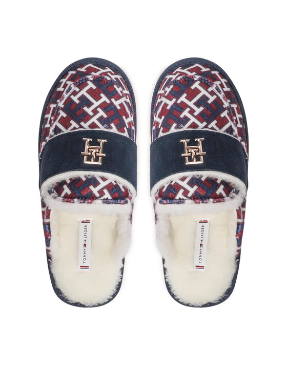 Tommy Hilfiger Tommy Hilfiger Kapcie Loafer Mule Slipper Monogram FW0FW06716 Kolorowy