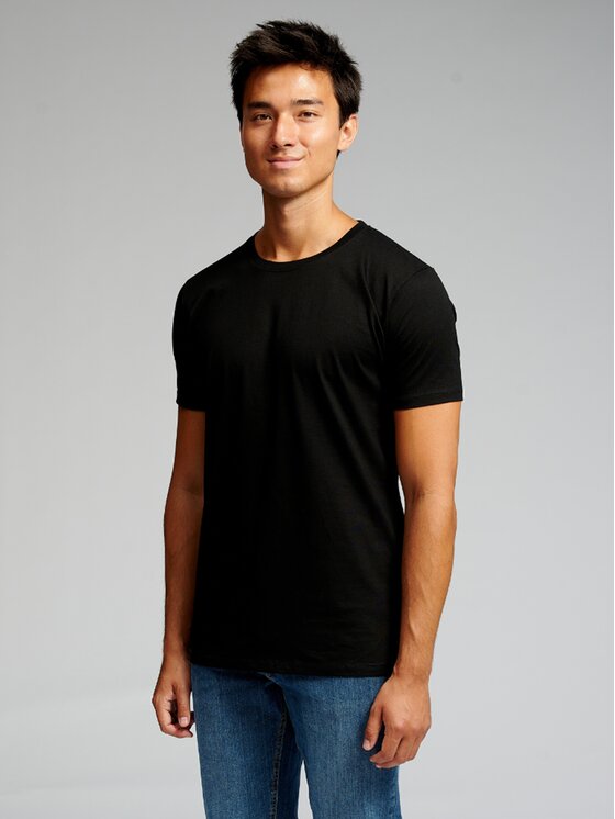 TeeShoppen TeeShoppen T-Shirt 'Muscle Collection' Czarny Slim Fit