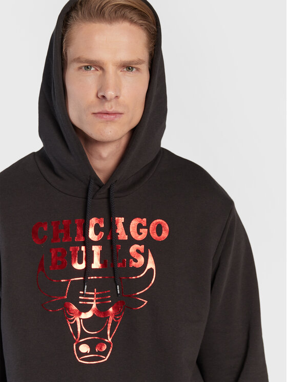 New Era New Era Μπλούζα Chicago Bulls NBA Foil 60284704 Μαύρο Regular Fit