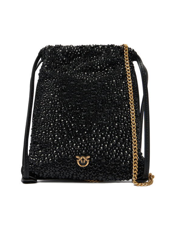PINKO PINKO Handtasche Slouchy Coulisse Baby AI 25-26 PCPL 105409 A2WF Schwarz
