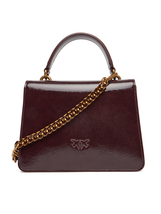 PINKO PINKO Ročna torba Love One Top Handle Mini Light PE 25 PLTT 100071 A1UV Bordo rdeča