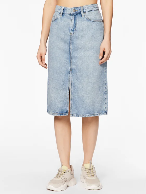 Lee Jeansrock L38FHLB20 Blau Regular Fit