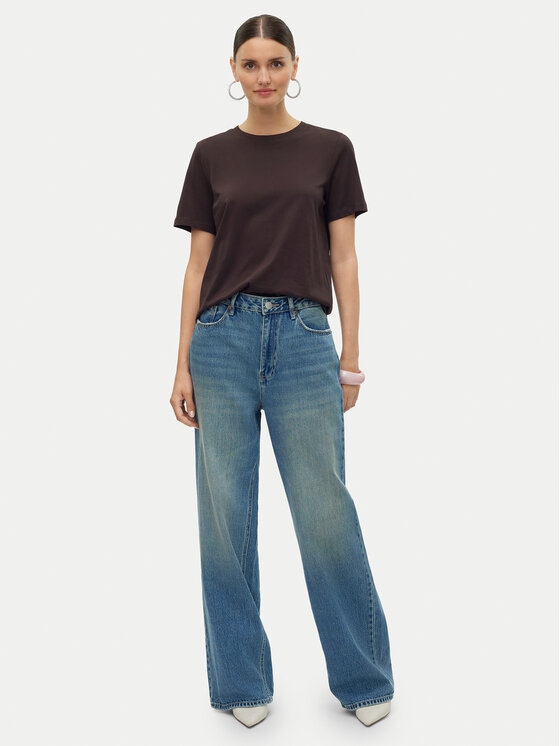 Vero Moda Vero Moda T-Shirt Paulina 10316991 Braun Regular Fit