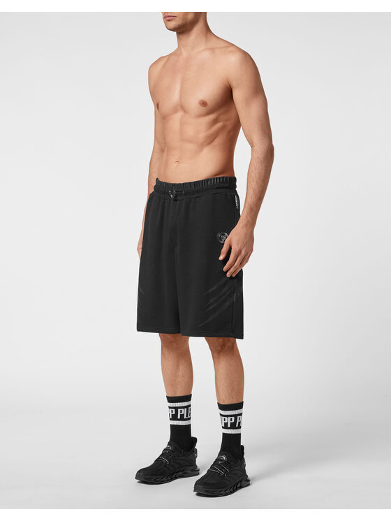 Plein Sport Plein Sport Pantaloncini 3975 Nero Jogger Fit