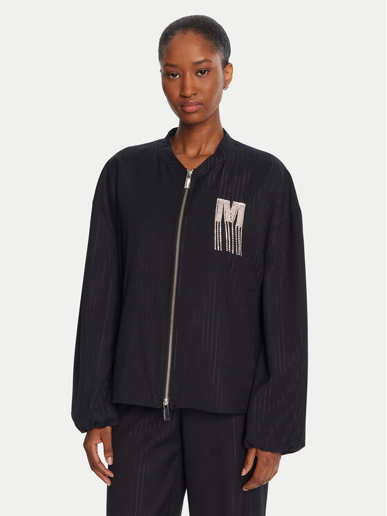 LOLA CASADEMUNT LOLA CASADEMUNT Bomber dzseki MF2502005 Sötétkék Loose Fit