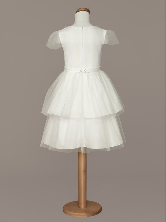 SLY SLY Sukienka elegancka 4SM-17 Écru Comfortable Fit
