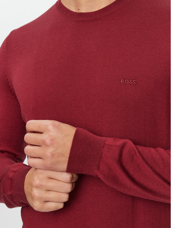 BOSS Boss Maglione Botto-L 50476364 Rosso Regular Fit