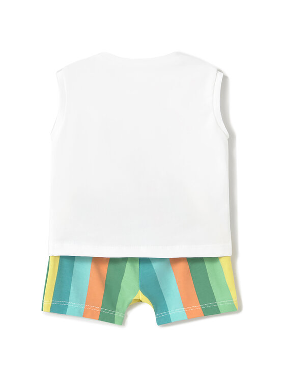 Mayoral Mayoral Komplet top i spodenki 1625 Kolorowy Regular Fit