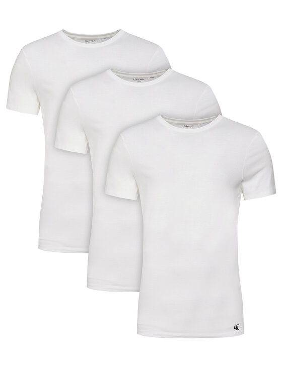 Calvin Klein Underwear Calvin Klein Underwear Komplet t-shirtów LV00NB4051 Biały Regular Fit
