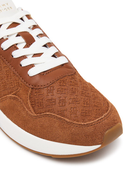 Tommy Hilfiger Tommy Hilfiger Sneakers Th Runner Suede Monogram FW0FW09620 Braun