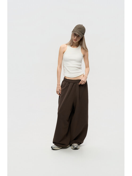 2005 2005 Spodnie dresowe Uniform Baggy Brązowy ciemny Oversize