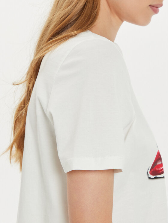 Vero Moda Vero Moda T-shirt Elena 10326789 Bijela Boxy Fit