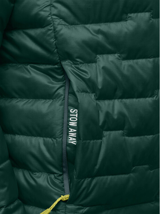 Jack Wolfskin Jack Wolfskin Pūkinė striukė Passamani A61836 Žalia Regular Fit