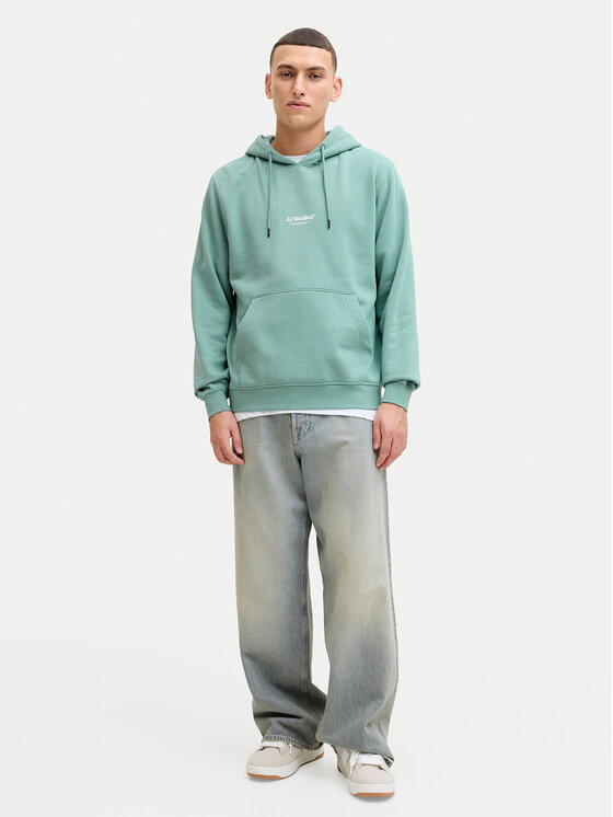 Jack & Jones Jack & Jones Mikina Soho 12278789 Zelená Relaxed Fit