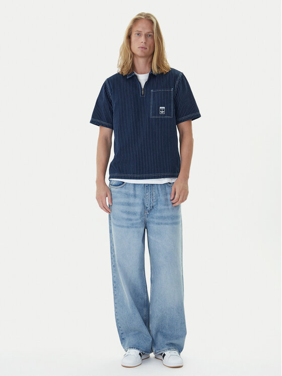 adidas adidas Polo särk Wabash JW0169 Tumesinine Loose Fit