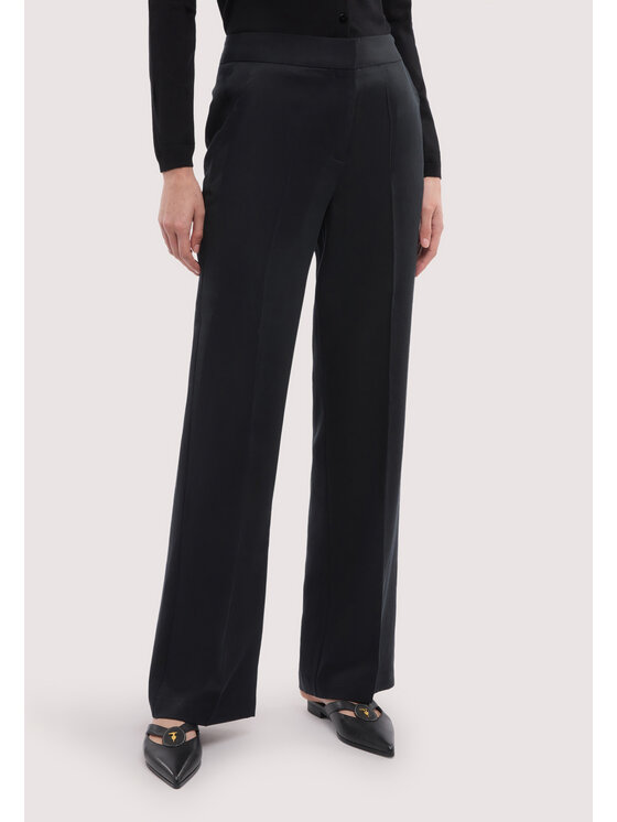 Trussardi Trussardi Pantaloni di tessuto P269A202388N033 Nero Over Fit