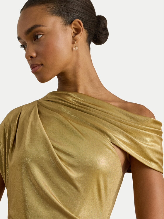LAUREN RALPH LAUREN LAUREN RALPH LAUREN Kokteilinė suknelė 253P03414002 Auksinė Slim Fit