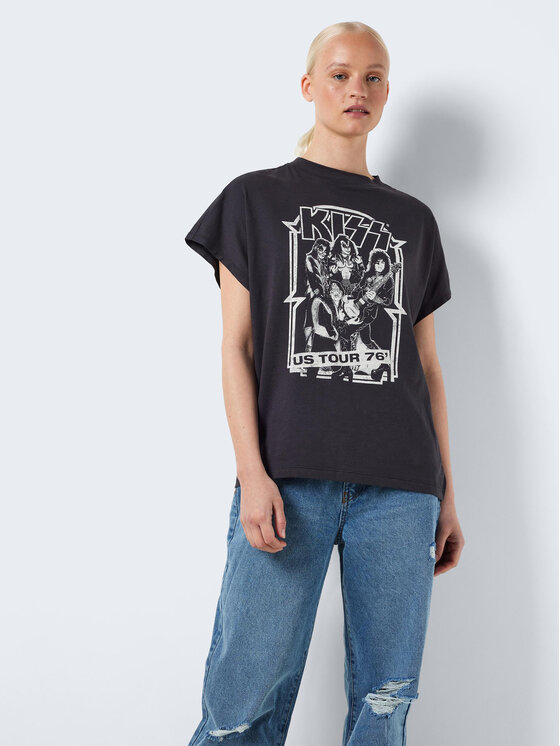 Noisy May T-shirt Hailey 27028380 Siva Relaxed Fit