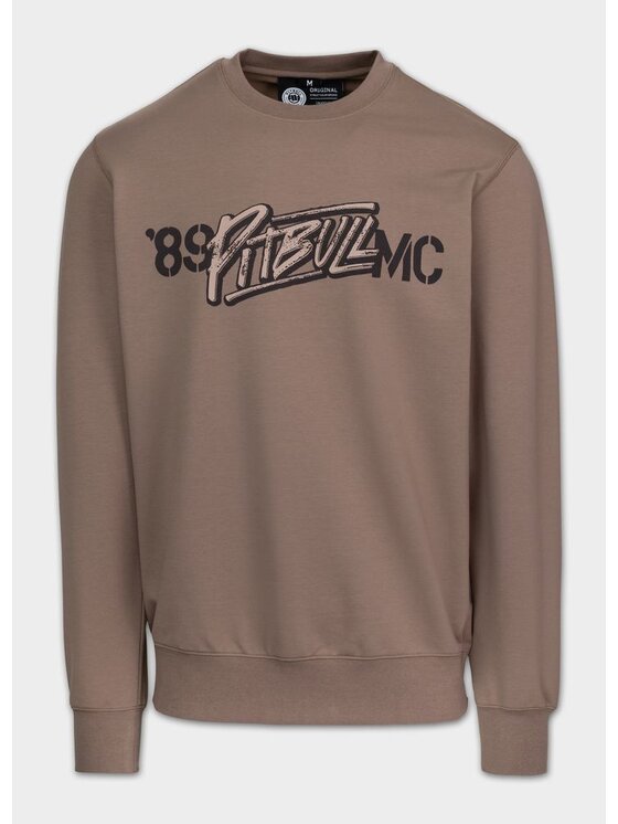 PITBULL PITBULL Bluza MC Brązowy Regular Fit