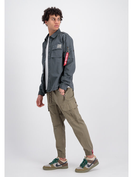 Alpha Industries Alpha Industries Košeľa AI.138420-684-3XL Sivá Regular Fit