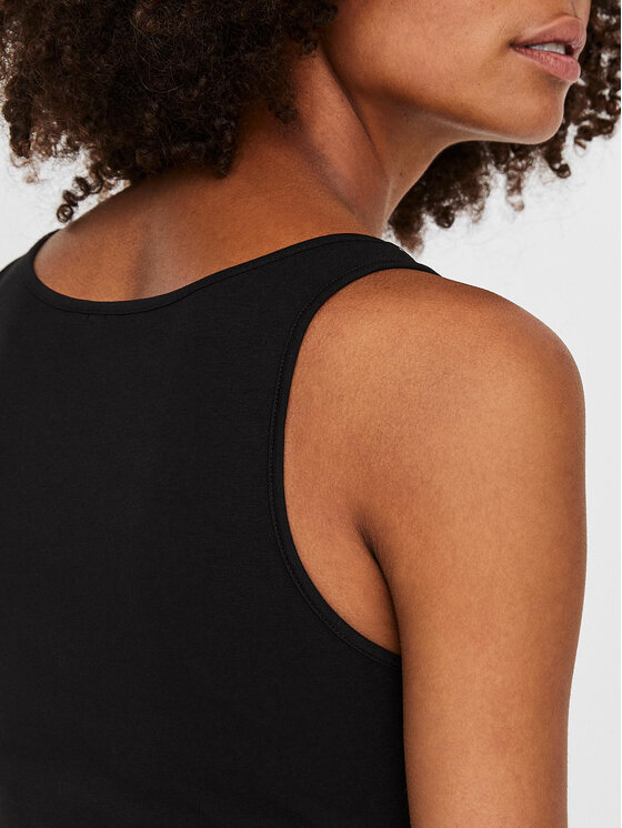 Vero Moda Vero Moda Top Maxi My Soft 10185110 Czarny Regular Fit