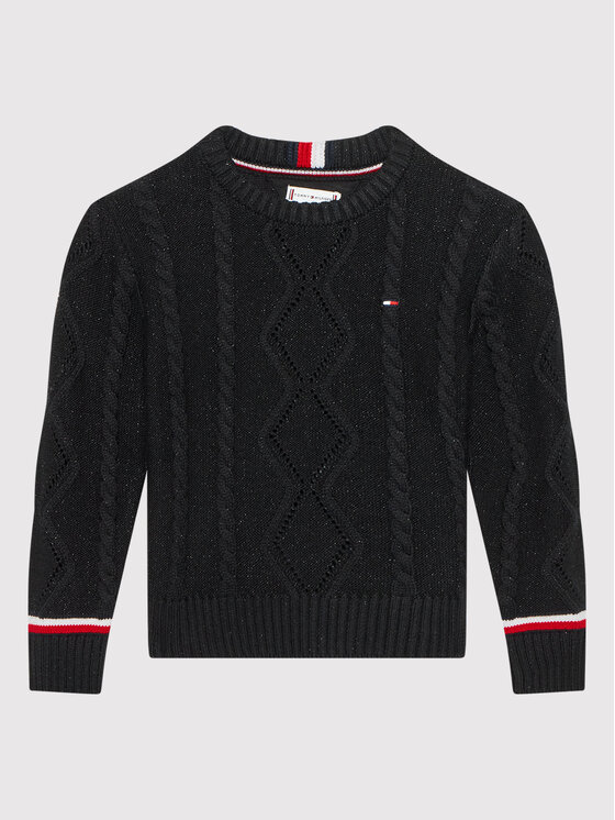 Tommy Hilfiger Maglione Essential KG0KG06201 D Nero Regular Fit • Modivo.it
