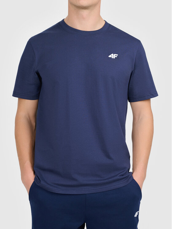 4F 4F T-Shirt 4FWMM00TTSHM3341-31S Granatowy Active Fit