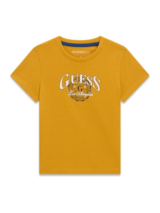 Guess Kids Guess Kids T-Shirt 185387 Pomarańczowy Classic Fit