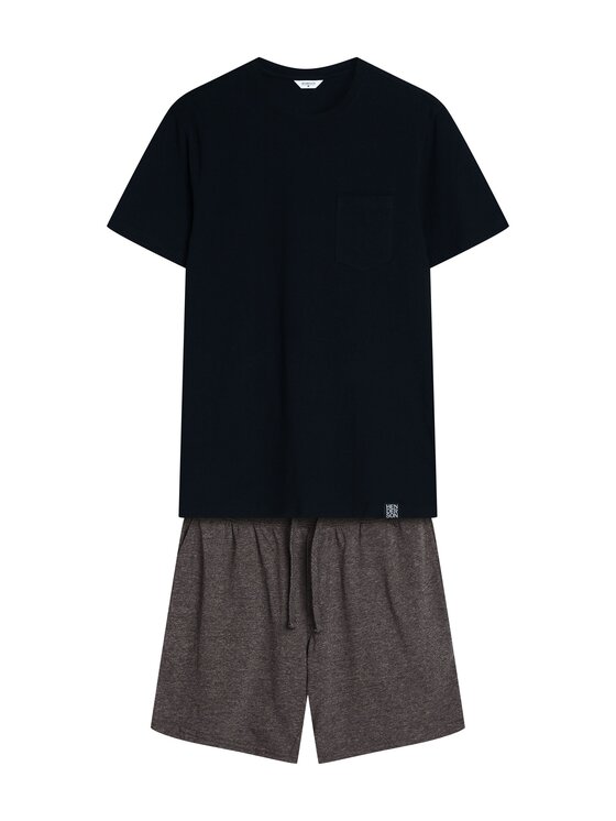 Henderson Henderson Piżama 43032 Czarny Regular Fit