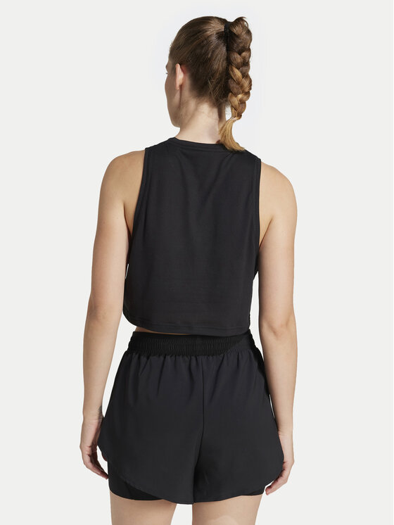 adidas adidas Koszulka techniczna Train Essentials Boxy Workout JF1025 Czarny Regular Fit