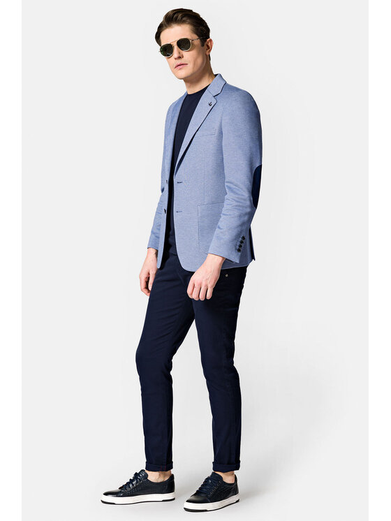 Lancerto Lancerto Marynarka Aracena MA131123000004 Niebieski Slim Fit