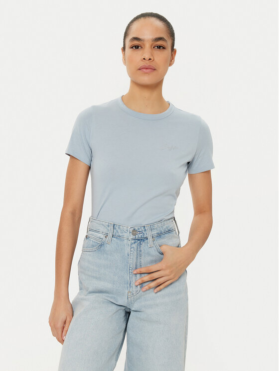 BOSS BOSS Тишърт C_Elogo 50535322 Светлосин Regular Fit
