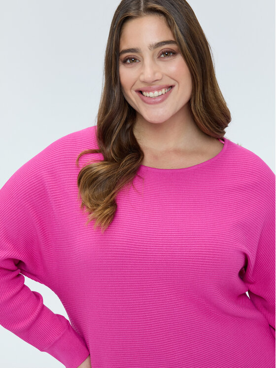 Fiorella Rubino Fiorella Rubino Sweter M073E002064N019 Różowy A-Line Fit