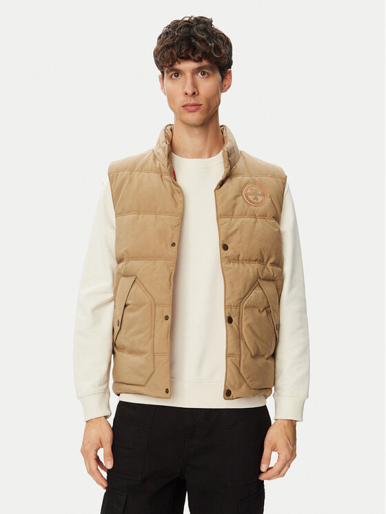 Napapijri Napapijri Športová vesta Asko NP0A8AHH Béžová Regular Fit
