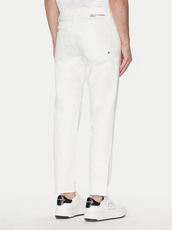 Karl Lagerfeld Jeans Karl Lagerfeld Jeans Τζιν A2M10136 Λευκό Tapered Fit