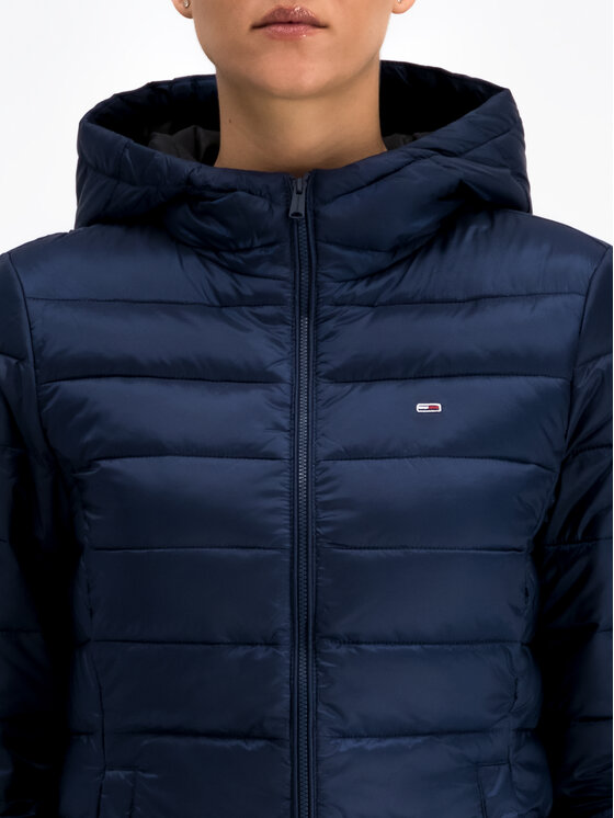 Tommy Jeans Kurtka puchowa Quilted Zip DW0DW06748 Granatowy Regular Fit Modivo.pl