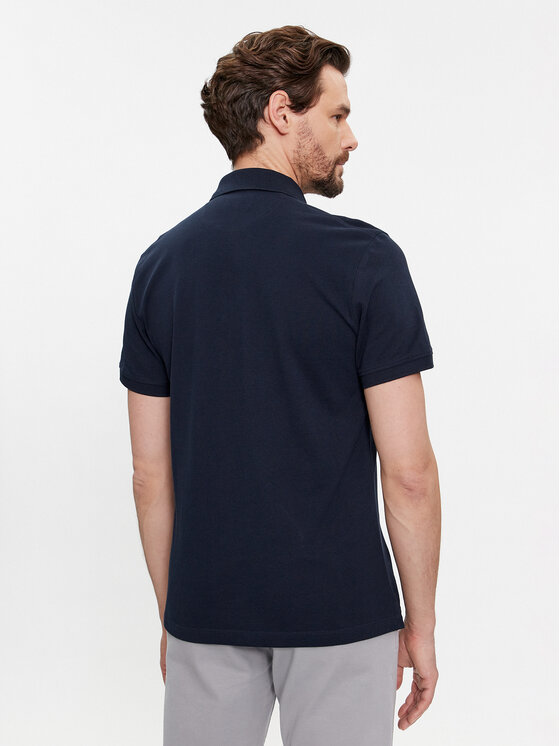 s.Oliver s.Oliver Тениска с яка и копчета 2138262 Син Regular Fit