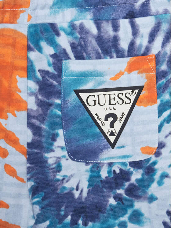 Guess Guess Szorty materiałowe N5GD05 KA6R4 Beżowy Regular Fit