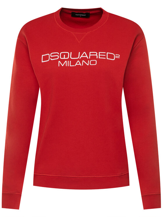 Felpa rossa dsquared top