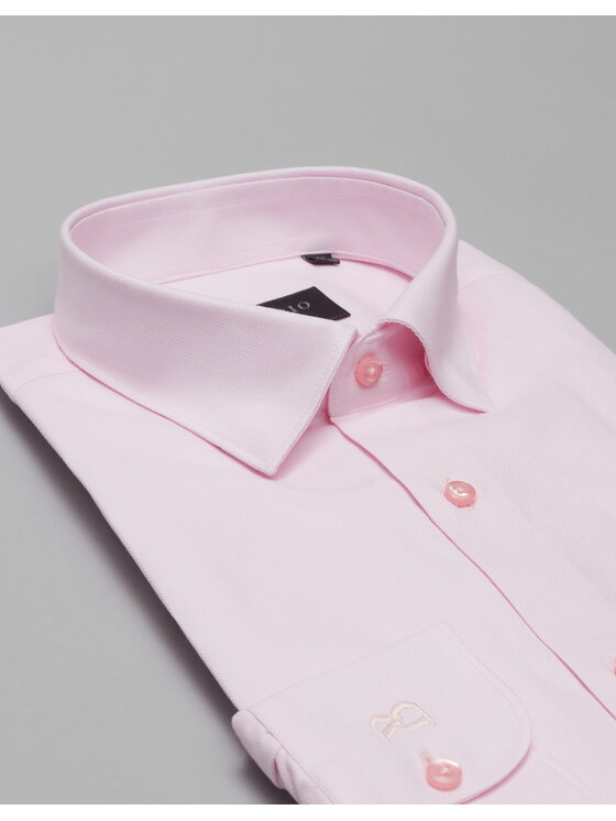 Borgio Borgio Koszula rosazza 00505 Różowy Slim Fit