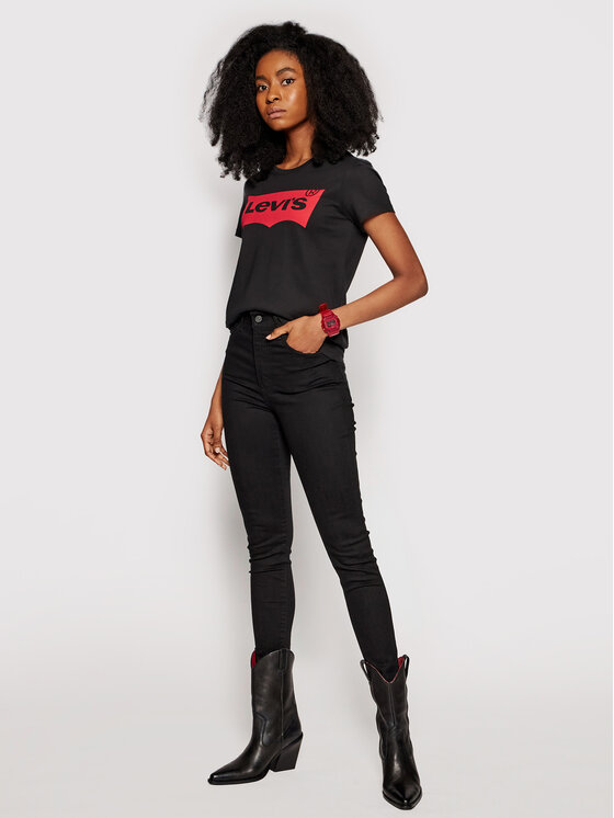 Levi's® Levi's® T-shirt The Perfect Graphic Tee 17369-0201 Crna Regular Fit