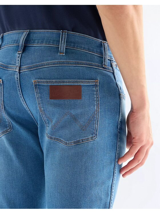 Wrangler Wrangler Jeansy LARSTON Niebieski Slim Fit