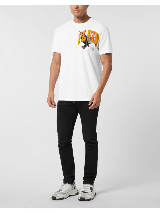 PHILIPP PLEIN PHILIPP PLEIN T-Shirt 26217 Biały Regular Fit