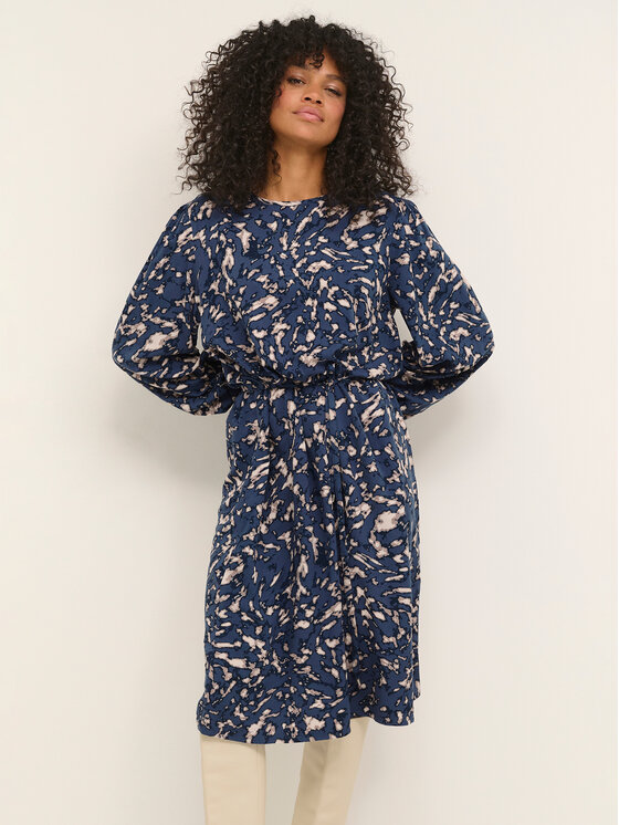 Kaffe Rochie de zi Via 10507206 Bleumarin Regular Fit