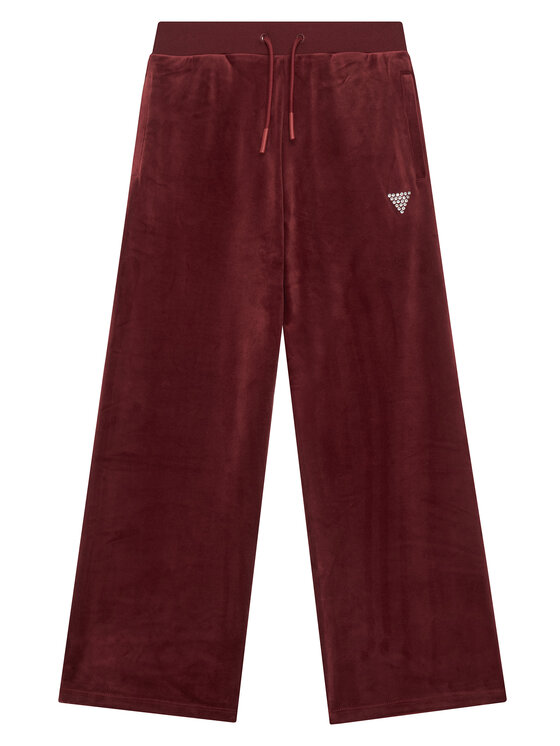Guess Kids Spodnie dresowe J4RQ16 K0232 Bordowy Regular Fit